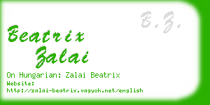 beatrix zalai business card